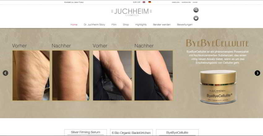 so sieht der Online-Shop aus